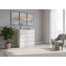 Комод Стандарт 7, ЛДСП Белый с тиснением , ЛДСП Белый с тиснением , УД-К, 00050716