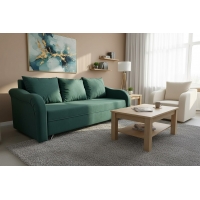 Диван Анталия НПБ (EVA-30 зелёный (велюр) *+ EVA-30 зелёный (велюр) *), Наполнитель Пружинный блок , УД-М, 00051944