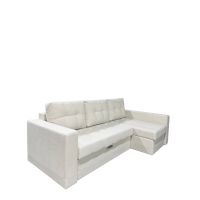 Диван угловой Мадрид на НПБ квадрат с утяжкой без багета (Велюр Teddy 001 белоснеж), УД-М, Наполнитель НПБ Диван угловой Мадрид на НПБ квадрат с утяжкой без багета (Велюр Teddy 001 белоснеж), УД-М, Наполнитель НПБ