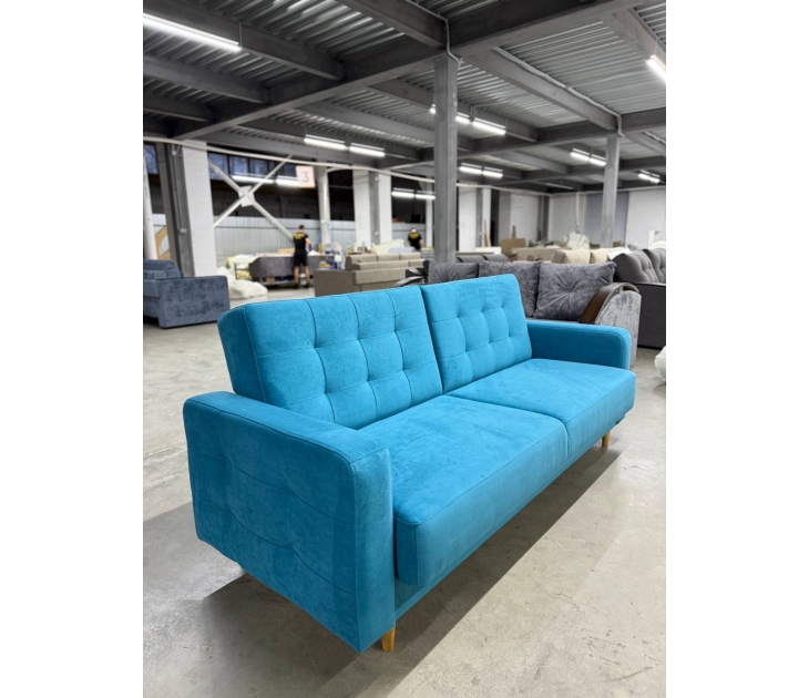 Диван Торонто (Велюр Teddy 133 лазур), УД-М, Наполнитель НПБ