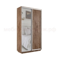 Шкаф-купе 2-дверный Экспресс с одним зеркалом, ЛДСП Дуб табачный, ЛДСП Дуб табачный/Зеркало, Е1, 00053862 Шкаф-купе 2-дверный Экспресс с одним зеркалом, ЛДСП Дуб табачный, ЛДСП Дуб табачный/Зеркало, Е1, 00053862