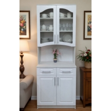 Буфет 2х створчатый, ЛДСП Ясень белый, МДФ Мадлен белый (МС груп), УД-К, 00049478 Буфет 2х створчатый, ЛДСП Ясень белый, МДФ Мадлен белый (МС груп), УД-К, 00049478