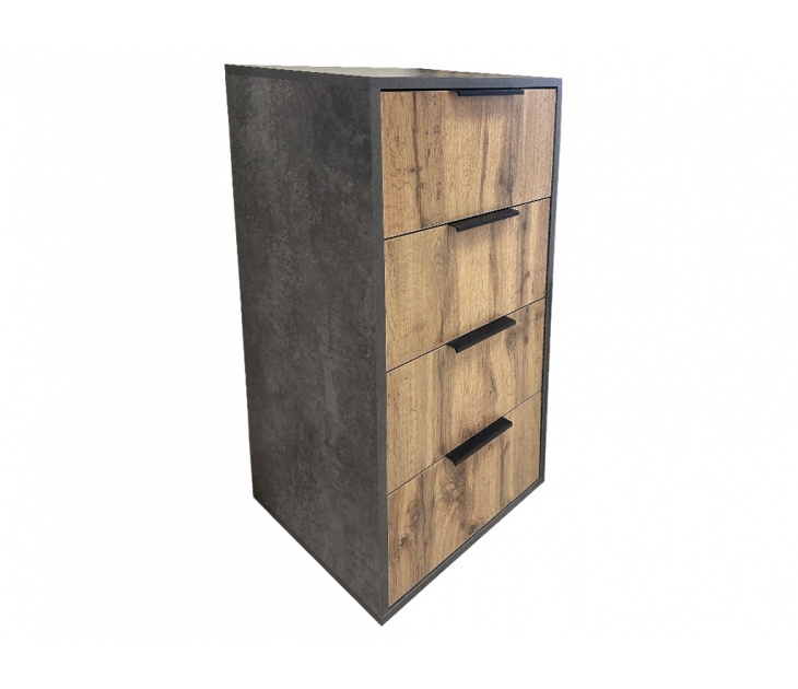 Прихожая Мехико Комод, ЛДСП Цемент темный, ЛДСП Дуб Вотан, УД-К, 00050339