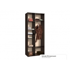 Гостиная Флоренция шкаф 2-х створчатый (ЛДСП Венге + ЛДСП Дуб атланта)