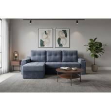 Диван угловой Каир (OWN-26 светло-синий (велюр с краш эффектом)), УД-М, Наполнитель НПБ