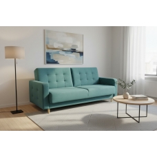 Диван Торонто (RS-29 бирюзовый (велюр)), УД-М, Наполнитель НПБ