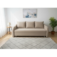 Диван Анталия НПБ (EVE-21 бежевый (велюр)+ EVE-21 бежевый (велюр)), Наполнитель Пружинный блок , УД-М, 00055458