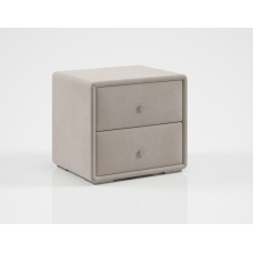 Тумба прикроватная Твист, Микровелюр античный бежевый, Мелодия сна, 00054648