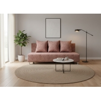 Диван Барселона ППУ без боковых подушек (Велюр Кортекс LK-8 коричневый), УД-М, Наполнитель ППУ