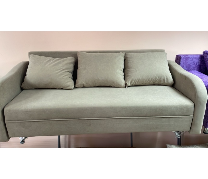 Диван Анталия НПБ (Велюр EVA-2 бежево-коричневый), УД-М, Наполнитель Пружинный блок Диван Анталия НПБ (Велюр EVA-2 бежево-коричневый), УД-М, Наполнитель Пружинный блок