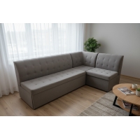 Диван угловой Премиум раскладной (EVA-26 темно-коричневый (велюр)), Перспективное, Наполнитель ППУ