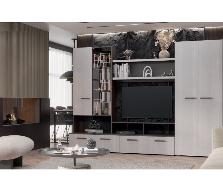 Гостиная Вена ЛДСП, ЛДСП Венге, ЛДСП Сосна Карелия, УД-К, 00021841