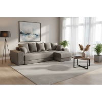 Диван угловой Дубай НПБ с широкими подлокотниками (AY1-22В светло-коричневый однотонный (велюр)), УД-М, Наполнитель НПБ Диван угловой Дубай НПБ с широкими подлокотниками (AY1-22В светло-коричневый однотонный (велюр)), УД-М, Наполнитель НПБ