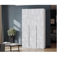 Лагос Шкаф 3-створчатый 1,2 м, ЛДСП Цемент светлый, ЛДСП Цемент светлый, УД-К, 00049102