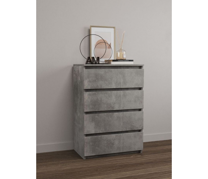 Комод Стандарт 7, ЛДСП Цемент светлый, ЛДСП Цемент светлый, УД-К, 00050721