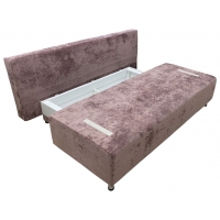 Диван Хилтон-6 подушки Монако (OWN-25 грязно-розовый (велюр с краш эффектом)), УД-М, Наполнитель ППУ