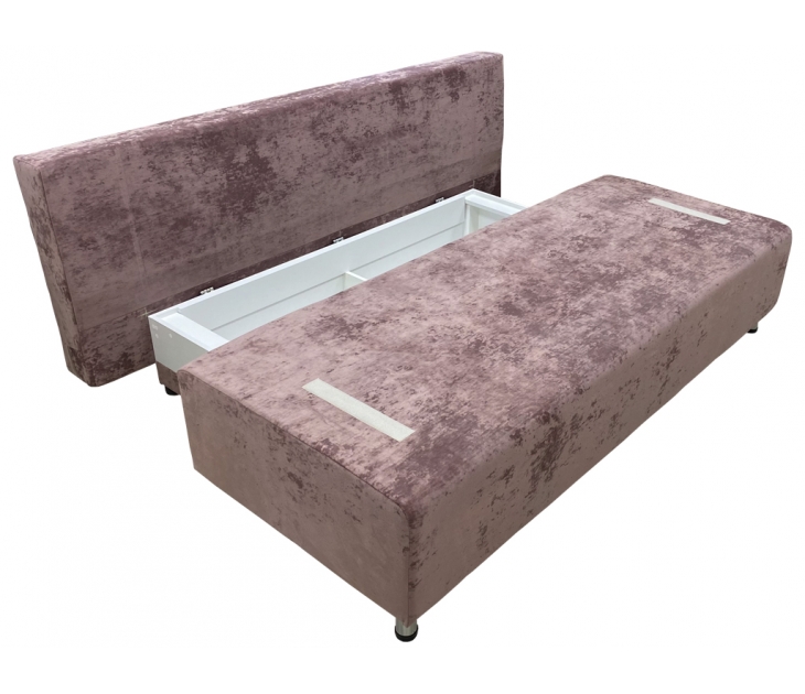 Диван Хилтон-6 подушки Монако (OWN-25 грязно-розовый (велюр с краш эффектом)), УД-М, Наполнитель ППУ