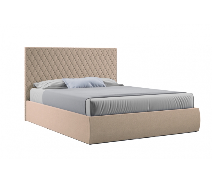Кровать Стелла с подъемным механизмом, Микровелюр античный бежевый, Мелодия сна, 00055065