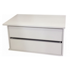 Лагос Модуль 500  с двумя ящиками, ЛДСП Белый, ЛДСП Белый, УД-К, 00055118