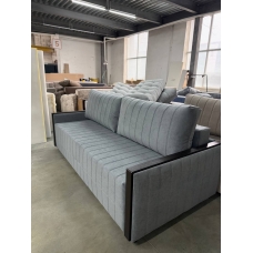 Диван Аргус с узкими подлокотниками с багетом стежка полосы (Велюр EVA-32 серый), УД-М, Наполнитель НПБ Диван Аргус с узкими подлокотниками с багетом стежка полосы (Велюр EVA-32 серый), УД-М, Наполнитель НПБ