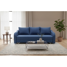 Диван Анталия НПБ (RS-30 синий (велюр)+ RS-30 синий (велюр)), Наполнитель НПБ, УД-М, 00037919