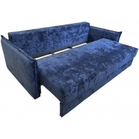 Диван Малибу (Велюр Краш 2 синий), Квартет, Наполнитель НПБ